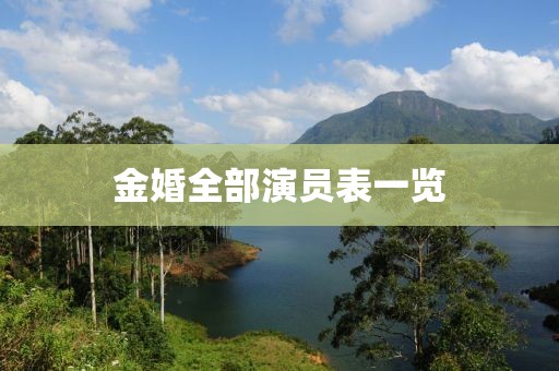 金婚全部演員表一覽
