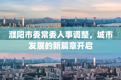 濮陽市委常委人事調(diào)整，城市發(fā)展的新篇章開啟
