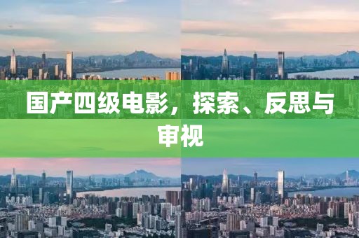 國產(chǎn)四級電影，探索、反思與審視