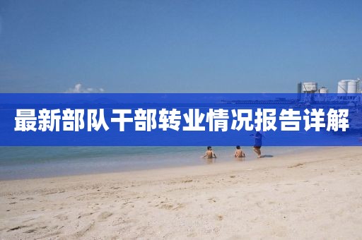 最新部隊干部轉業(yè)情況報告詳解