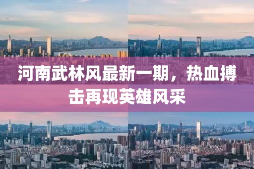 河南武林風(fēng)最新一期，熱血搏擊再現(xiàn)英雄風(fēng)采