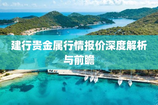 建行貴金屬行情報(bào)價(jià)深度解析與前瞻