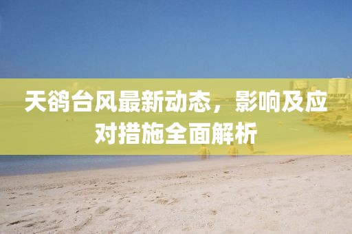 天鵒臺(tái)風(fēng)最新動(dòng)態(tài)，影響及應(yīng)對(duì)措施全面解析